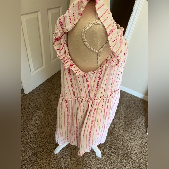 New with out tags. White boho sundress pink and gold details. Size XXL - Picture 3 of 5